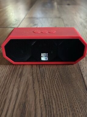 Altec Lansing Red Portable Bluetooth Speaker — Bold Sound, Travel Ready